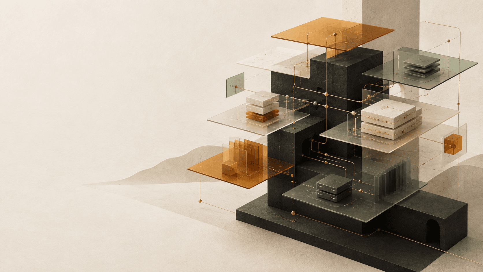 Layered content system visualization